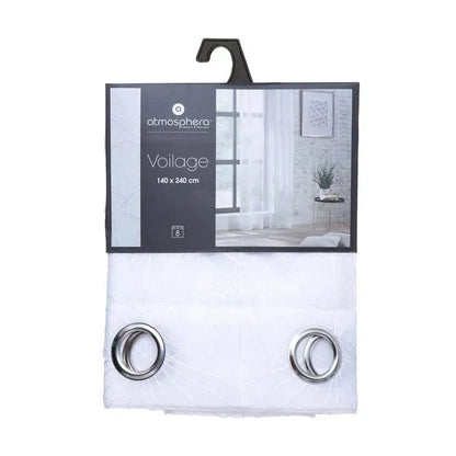 Alpha 55 Blanc Voilage mia avec motifs brodés