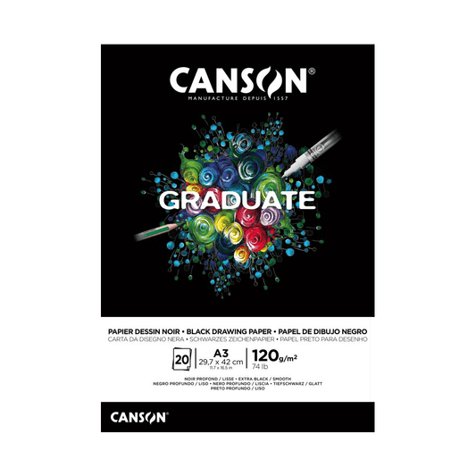 Bloc Dessin Canson Graduate Papier A3 – 20 Feuilles — Alpha 55 Maroc