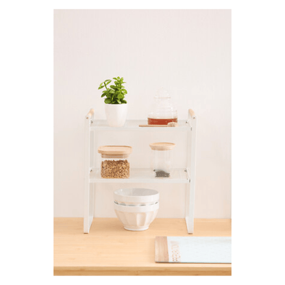 Alpha 55 Étagère métal 2 niveaux Balm blanc – Rangement