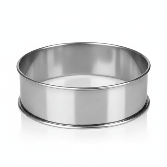 Alpha 55 Lot de 4 Cercles à Tartelette en Inox Premium