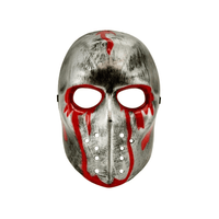 Masque Rigide Hockeyeur Métallisé Sang Halloween
