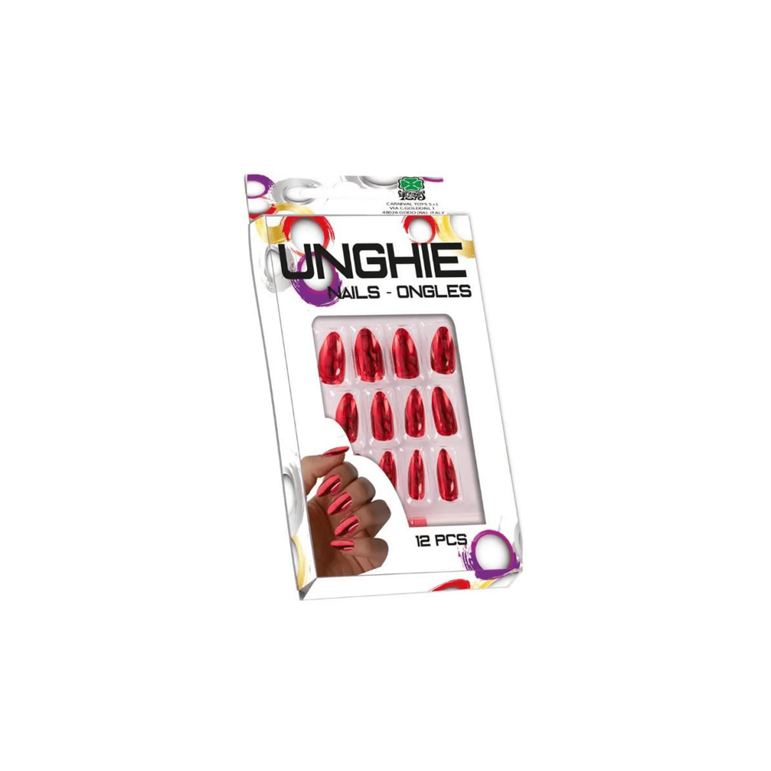 Alpha 55 Rouge Halloween faux-ongles métallique