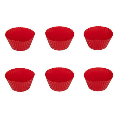 Alpha 55 Rouge Lot de 6 caissettes en silicone