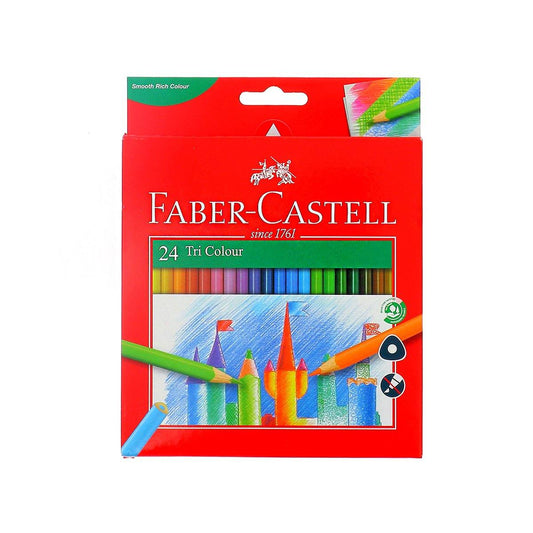 FABER-CASTELL Etui de 24 crayons de couleur Tri de FABER-CASTELL