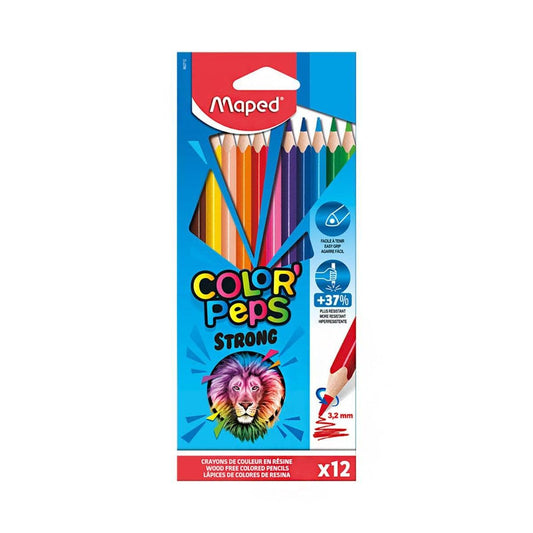 Maped Etui de 12 crayons Color'Peps Strong de MAPED